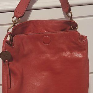 Margot New York Jace Hobo Red Crossbody Purse